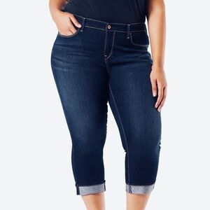 Signature Dark Indigo Women's Cropped Jeans
